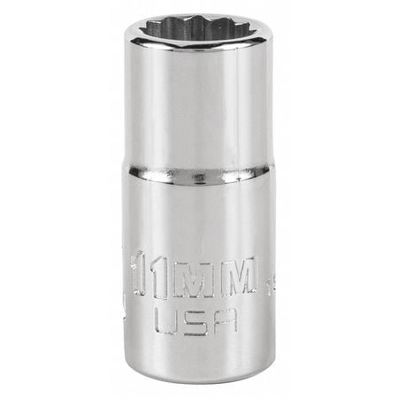PROTO J5211MN 3/8IN DR INTER SKT 11MM 12 PT
