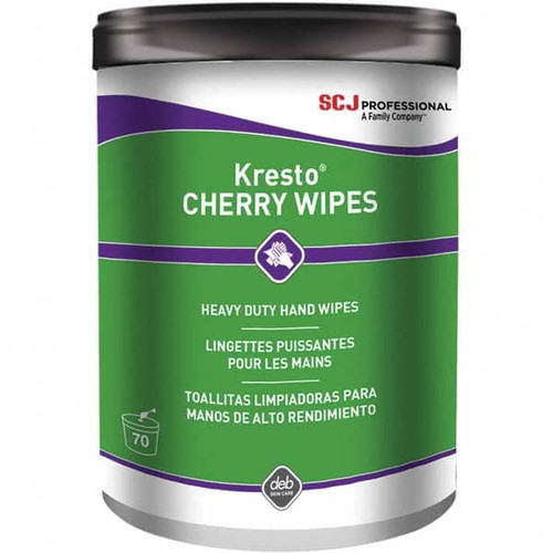 SC JOHNSON KCW70W HAND WIPES, KRESTO, 70 CT, CANISTER, WHI