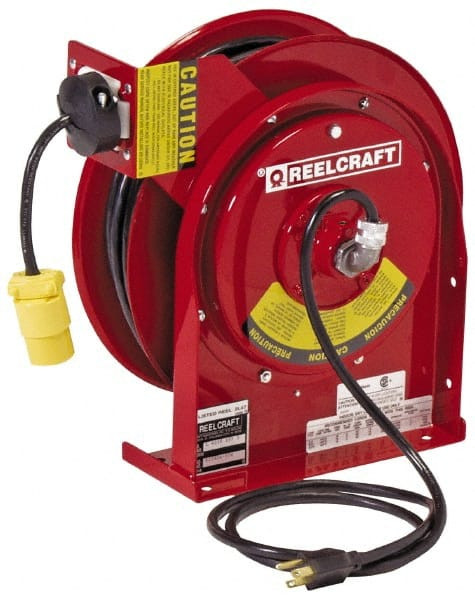 REELCRAFT L 4545 123 3 CORD REEL,45FT,12 AWG,CONNECTOR,120VAC