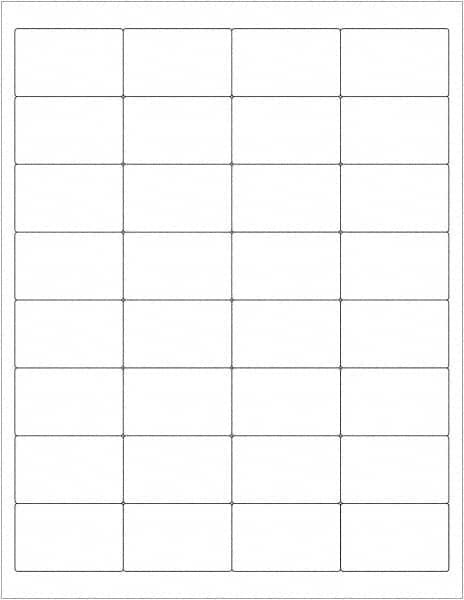 TAPE LOGIC LL110 2 X 1 1/4" WHITE RECTANGLE LASER LABELS