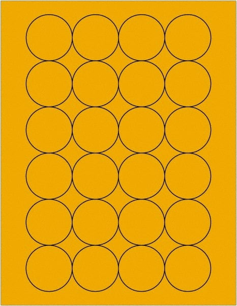 TAPE LOGIC LL196OR 1 2/3" FLUORESCENT ORANGE CIRCLE LASER L