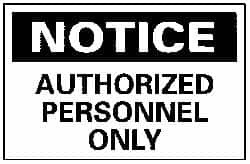 NMC N34PB "NOTICE - AUTHORIZED PERSONNEL ONLY", 10