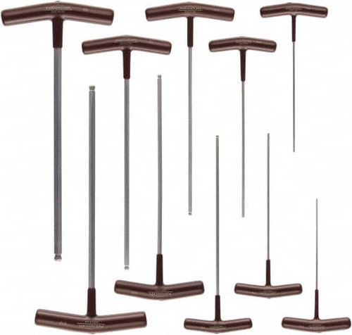 PARAMOUNT PAR34138 10 PIECE T-HANDLE CUSHION GRIP BALL END 