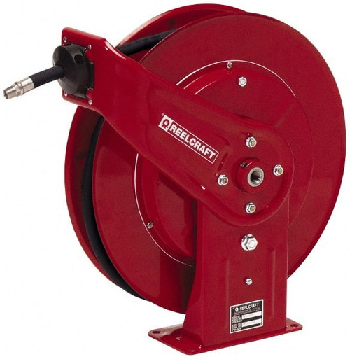 REELCRAFT PW7650 OHP SPRING RETURN HOSE REEL,1/4" MNPT,50 FT
