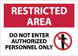 NMC RA8RB "RESTRICTED AREA - DO NOT ENTER - AUTHOR