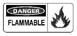 NMC SA103R DANGER - FLAMMABLE, PLASTIC FIRE SIGN