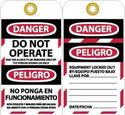 NMC SPLOTAG10 10 QTY 1 PACK 3" HIGH X 6" LONG, DANGER 