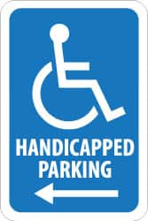 NMC TM152J HANDICAPPED PARKING, HANDICAP SYMBOL WIT