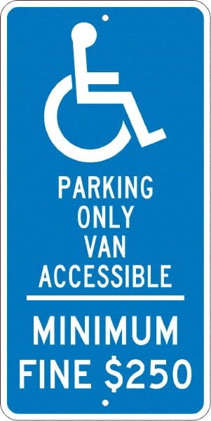 NMC TMS308J HANDICAP PARKING ONLY VAN ACCESSIBLE MIN