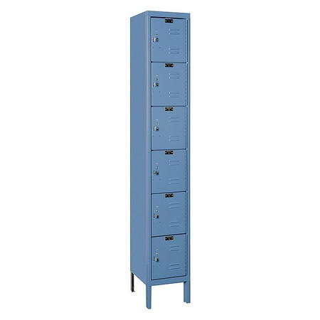 HALLOWELL U1258-6A-MB HALLOWELL SIX TIER 6 DOOR PREMIUM STEEL 