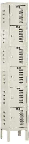HALLOWELL U1258-6HV-A-PT HALLOWELL SIX TIER 6 DOOR HEAVY-DUTY VEN