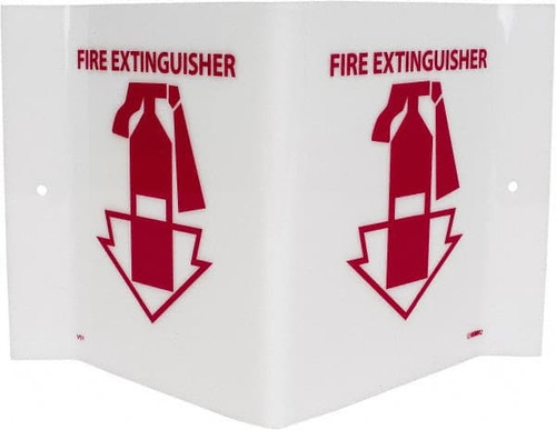 NMC VS1W FIRE EXTINGUISHER, ACRYLIC FIRE SIGN