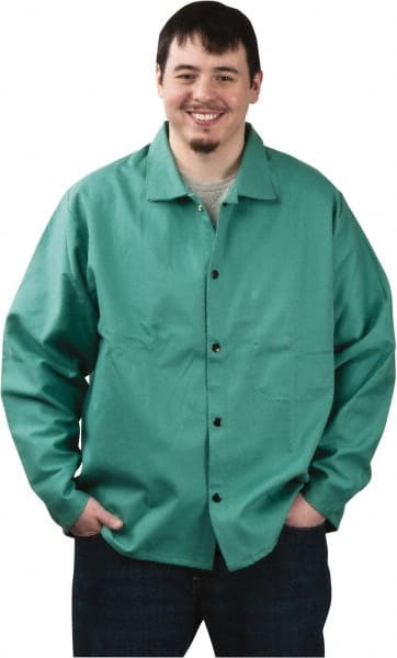 PRO-SAFE WELD-JK-A1-2XL SIZE 2XL GREEN FLAME RESISTANT/RETARDANT