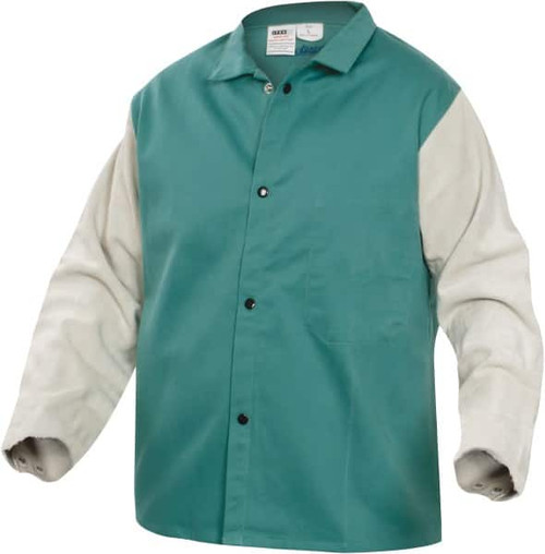PRO-SAFE WELD-JK-B1-M SIZE M GREEN & GRAY FLAME RESISTANT/RETA
