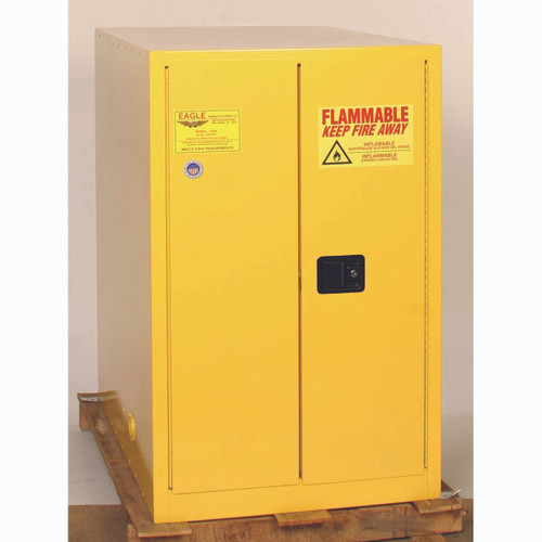 EAGLE MFG 1928X FLAMMABLE CABINET,HORIZONTAL,55 GAL.,YLW