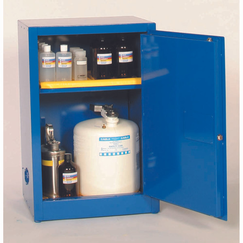 EAGLE MFG CRA1925X CORROSIVE SAFETY CABINET,MANUAL,BLUE