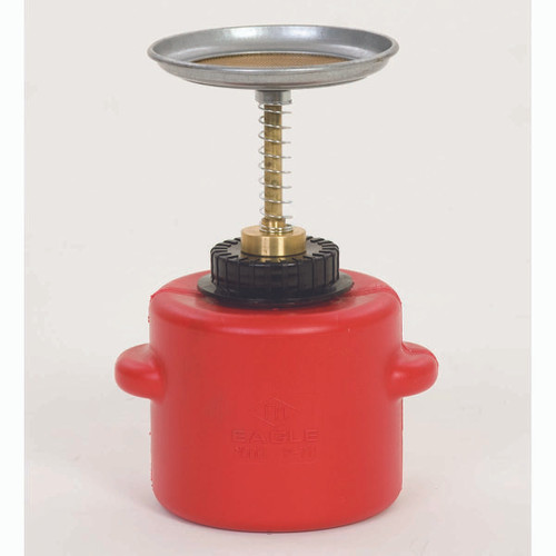 EAGLE MFG P711 SAFETY PLUNGER CANS, POLYETHYLENE - RED,