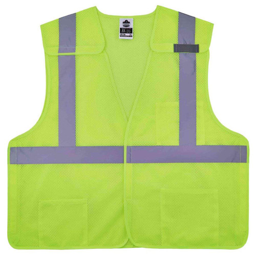 ERGODYNE 21529 VEST,8217BA CLASS 2,LIME,