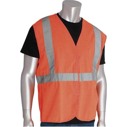 PIP 302-WCENGOR-L CLASS 2,ECONOMY SOLID VEST,ORANGE