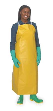 ANSELL 56-300-48 BIB APRON YELLOW 48 IN L UNIVERSAL