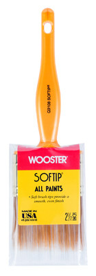 WOOSTER Q3108-2 1/2 PAINT BRUSH, SOFTIP, NYLON/POLYESTER, 2.