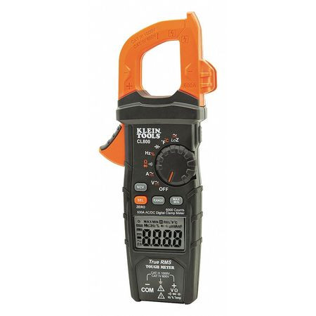 KLEIN TOOLS CL800 DIGITAL CLAMP METER, AC AUTO-RANGE TRMS,