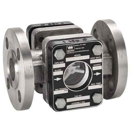 ARCHON INDUSTRIES INC. AKF-FR005AC07A SIGHT FLOW INDICATOR 4-5/8 L 1/2 PIPE