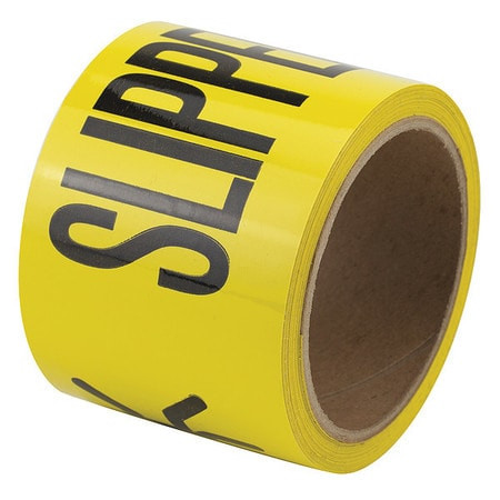 HARRIS INDUSTRIES 3YTA5 SAFETY WARNING TAPE SOLID BLACK/YL 3 W