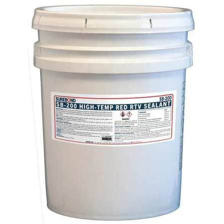 SUREBOND SB-200 P RE ACETOXY CURE RTV SILICONE SEALANT, 5 GAL