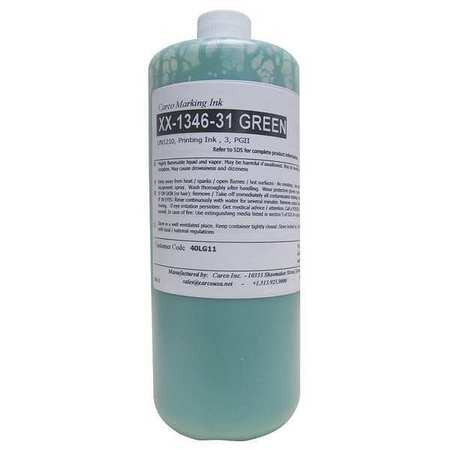 CARCO XX-1346-31 GREEN MARKING INK PIGMENT GREEN 10 TO 15 SEC