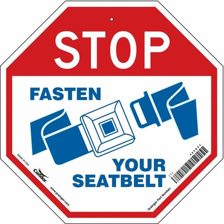 CONDOR USA INC 485K53 SAFETY SIGN,18 INX18 IN,ALUMINUM