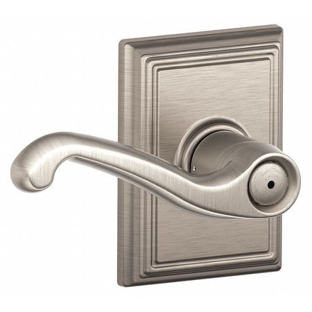 SCHLAGE F40 FLA 619 ADD DOOR LEVER LOCKSET SATIN NICKEL PRIVACY