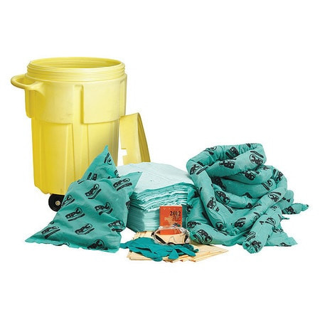 BRADY SPC ABSORBENTS SKH-55-LW SPILL KIT DRUM CHEMICAL/HAZMAT 38 GAL.