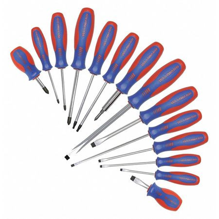 WESTWARD 401L80 MAGNETIZED TIP SCREWDRIVER SET, PHILLIPS