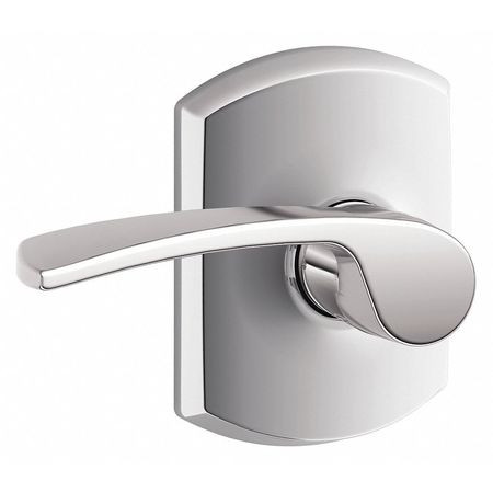 SCHLAGE F10 MER 625 GRW DOOR LEVER LOCKSET BRIGHT CHROME PASSAGE