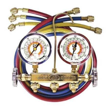 JB INDUSTRIES 22233L MECHANICAL MANIFOLD GAUGE SET 2 VALVES