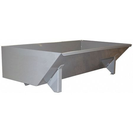 GRAINGER GLOBAL SOURCING 5055LPGray SELF-DUMPING HOPPER 13.5 CU FT CAP.