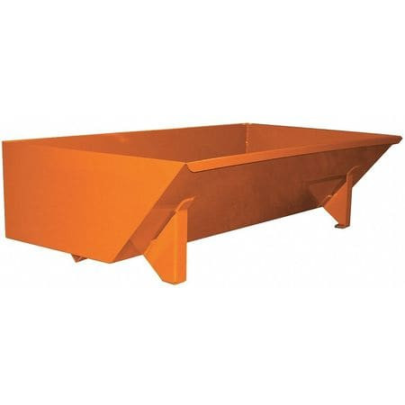GRAINGER GLOBAL SOURCING 5055LPOrange SELF-DUMPING HOPPER 13.5 CU FT CAP.