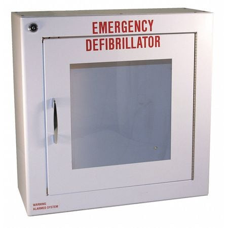 FIRST VOICE TS180SM-MD DEFIBRILLATOR STORAGE CABINET WHITE
