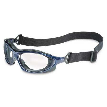 HONEYWELL S0620HS SAFETY GLASSES,CLEAR LENS,BLUE FRAME
