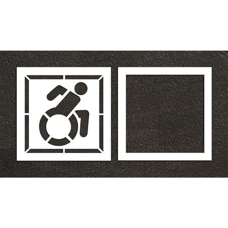RAE STL-116-33903 PAVEMENT STENCIL 47 W 0.063 THICK 2 PCS