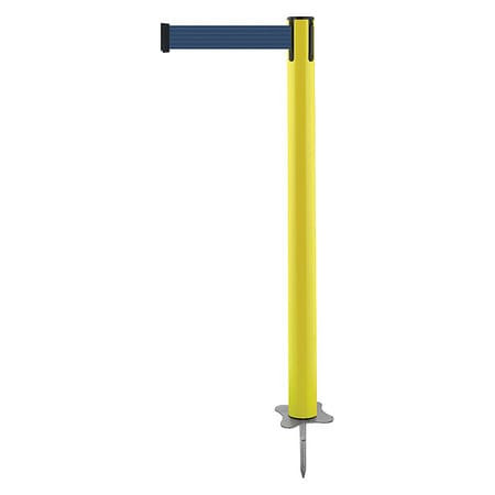 TENSABARRIER 884-35-STD-L7X-C SPIKE POST YELLOW POST 43 H