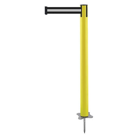 TENSABARRIER 884-35-STD-S3X-C SPIKE POST YELLOW POST 43 H