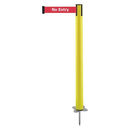 TENSABARRIER 884-35-STD-RBX-C SPIKE POST YELLOW POST 43 H