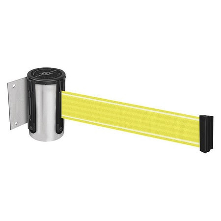 TENSABARRIER 896-STD-1P-STD-Y5-NV-C RETRACTABLE BELT BARRIER YLLW/WHT BELT