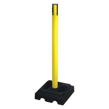 RETRACTA-BELT 332YA-RCV BELT BARRIER RECEIVER POST YELLOW 40 H