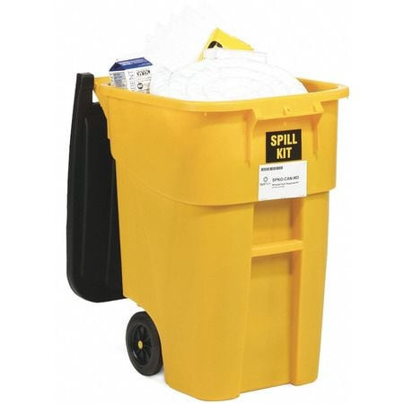 SPILLTECH SPKO-CAN-WD OIL-ONLY 50-GAL WHEELED SPILL KIT
