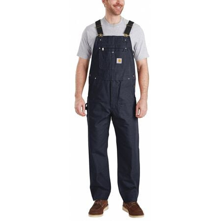 CARHARTT 102776-412-34x30 BIB OVERALLS 34 WAIST SIZE 30 INSEAM