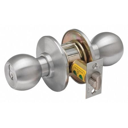 BEST 8K30L4DSTK626 KNOB LOCKSET,2-3/4" BACKSET,MECHANICAL