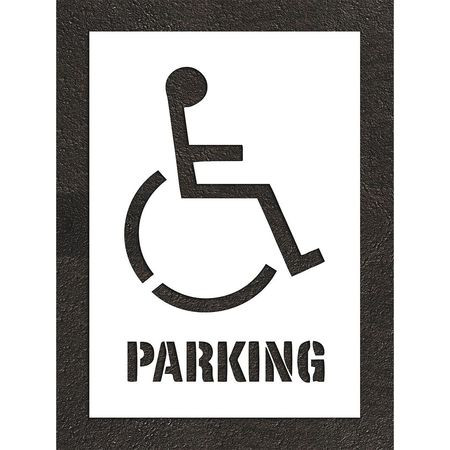 RAE STL-108-33606 PAVEMENT STENCIL 55 H 37 W 0.125 THICK